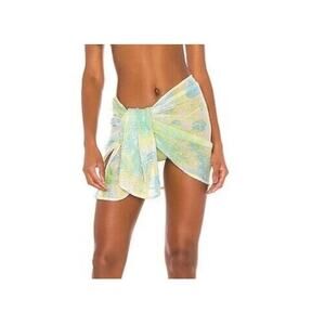 Lovers & Friends Boone Sarong Skirt in Tie Dye NWT Size Large Mermaid Colors